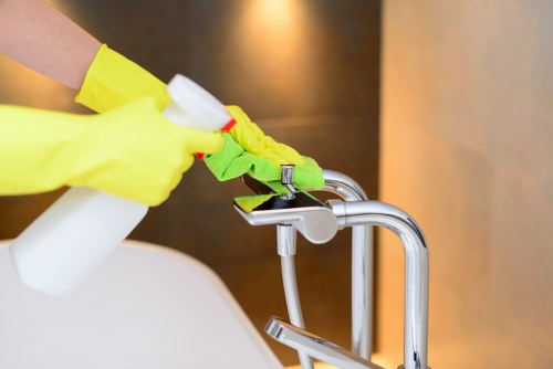 Kensington cleaner handling deep cleaning tasks in a modern property