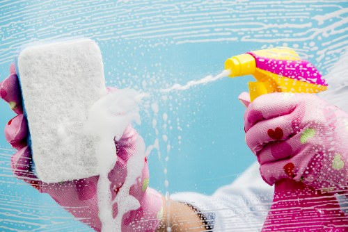 Cleaning dust and residue after renovation work in Kensington