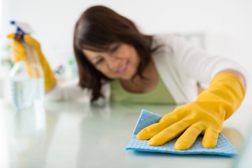 End of tenancy cleaners preparing a Kensington property